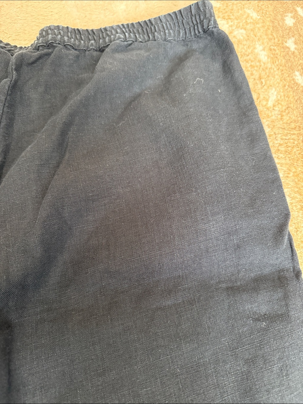 J. Jill 100% Linen Black Straight-Leg Chinos Pants Everyday Casual Women’s Sz M - Picture 3 of 7